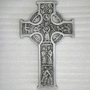 Reproduced Ancient 8th C. Irish Celtic Wall Cross